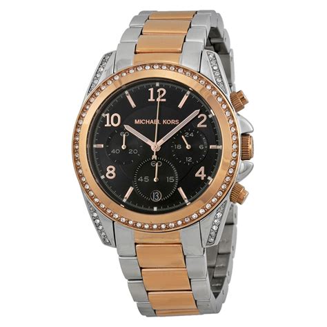 michael kors ladies blair two tone chrono watch|Michael Kors Ladies Blair Two Tone Chrono Watch .